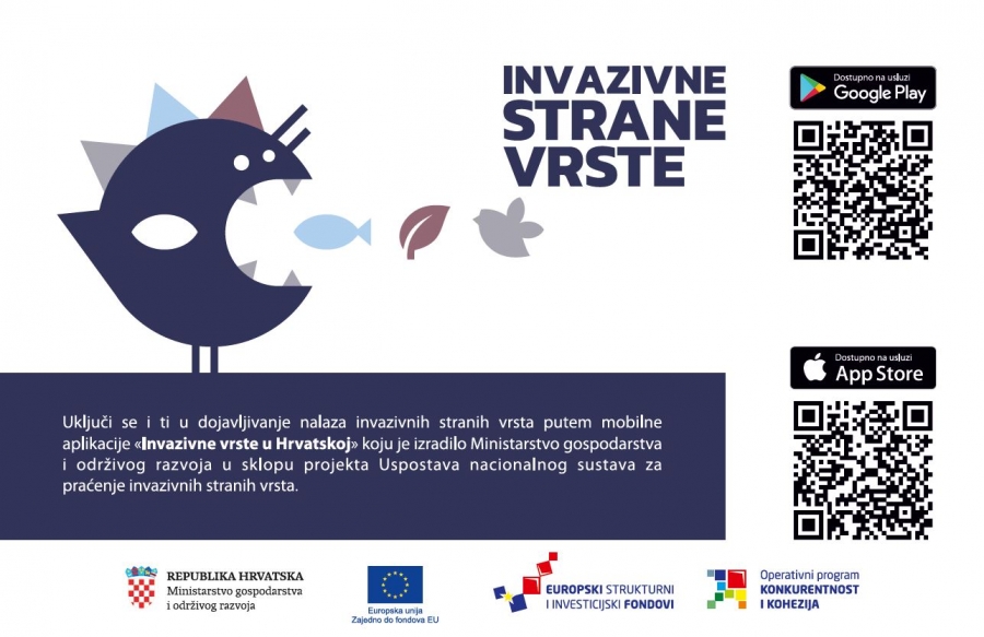 Mobilna aplikacija „Invazivne vrste u Hrvatskoj“